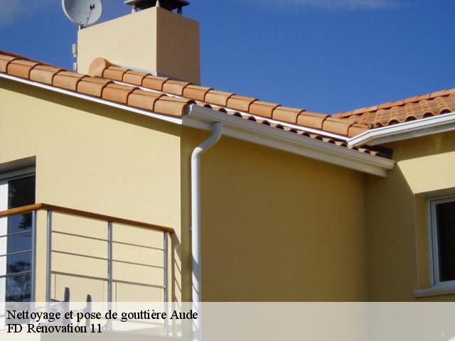 Nettoyage et pose de gouttière 11 Aude entreprise Fayard